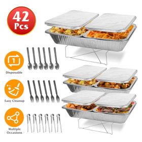 Set of 42Pcs Disposable Chafing Dish Buffet Set