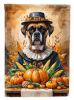 Boxer Thanksgiving House Flag Large Porch Sleeve Pole