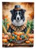 Border Collie Thanksgiving House Flag Large Porch Sleeve Pole