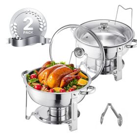 Chafing Dish Buffet Set, 5 Qt 2 Pack