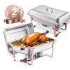 Chafing Dish Buffet Set, 8 Qt 2 Pack