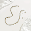 Lxalry Fishbone Chain Necklace Adjustable Copper Jewelry