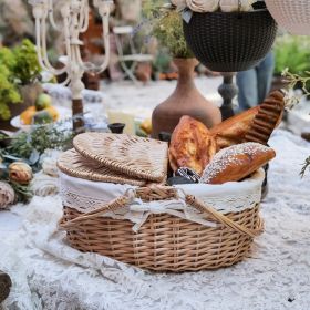 Xemussa gift basket with handle cover and detachable lining