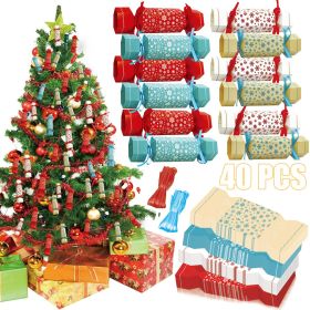 40 Pcs Christmas Gift Boxes with Ribbon