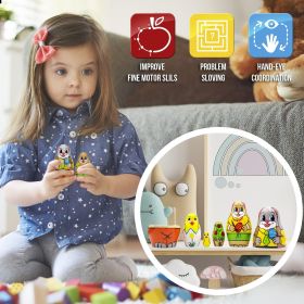 Easter Nesting Dolls Set 5 pcs