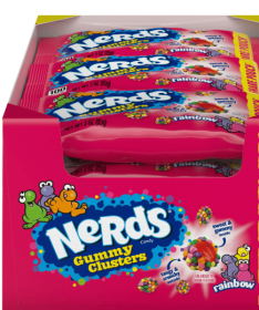 Nerds Gummy Clusters Candy, 3 oz, 12 Ct