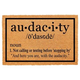 Heavy Duty Natural Coir Welcome Doormat for Front Porch