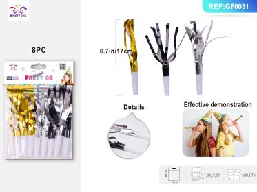 Metallic Fringed Noise Makers, for Noise Makers Party Favors