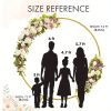 7.2FT Gold Round Backdrop Stand: Ideal for Weddings, Frame for Balloon Arches