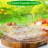Cupcake Boxes Disposable Cupcake Containers Stackable Cupcake Carrier Holders
