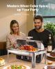 Roll Top Chafing Dish Buffet Complete Set, 9 Qt 1 Pack