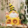Garden Sculptures & Statues Resin Summer Bee Solar Lights