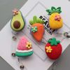 2 Pcs Fruits Retractable Badge Clip ID Card Badge