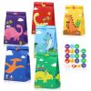 12Packs Christmas Dinosaur Candy Bags with 24Pcs Stickers