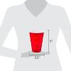 Red Plastic Party Cups – 18 oz, Non-Slip Grip