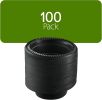 100 PCS Black Plastic Bowls, Plates For Parties and Weddings