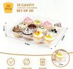 12 Count Cupcake Containers, Stackable Cupcake Carrier