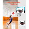 Kids Basketball Hoop, Mini Basketball Goal with Electronic Scoreboard, Over The Door Basketball Hoop with Scoring & Music Accompaniment Functions