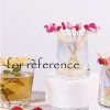 200 Pcs Flamingo Party Bamboo Disposable Dessert Picks