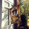 Bernese Mountain Dog Thanksgiving House Flag Large Porch