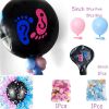 Party decoration balloon boy, girl black latex baby shower confetti