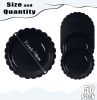 50 Pieces Black Paper Plates 7 Inch Black Scalloped Plates