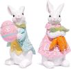 Easter Bunny Couple Decor Spring Easter Rabbit Decor