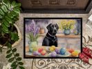 NEW Decorating Easter Black Labrador Retriever Doormat