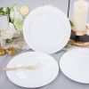 30PCS White Plastic Dinner Plastic Party Plates