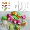 Baby Crib Mobile Pink Birds Green Trees Apple Flowers
