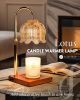 Flower Candle Warmer Lamp with Timer & Dimmer for Women