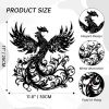 Phoenix Wall Art, Wall Decor Metal Phoenix Rising Statue
