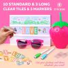 Pink Cinema Light Box with 312 Letters Emojis & 3 Markers Led Light Box for Home & Pink Room Decor Premium Light Up Letter Board Best Gift Idea for Wo
