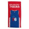 Official NBA  jersey personalized beach towel -  Philadelphia 76ers