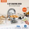 VEVOR Chafing Dish Buffet Set, 6 Qt 4 Pack