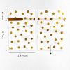 Drawstring Bags Gold Polka Dot White Gift Wrapping Bags
