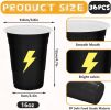 36Pcs Lightning Plastic Cups 16oz