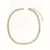 Lxalry Fishbone Chain Necklace Adjustable Copper Jewelry