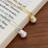 Lxalry Handmade14K Gold-plated  Pearl Pendant Necklace