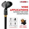 5 Core Mic Stand Floor Pair Universal Boom Microphone Stand