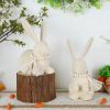 Easter Bunny Figurines Decor, Rabbit Figurine Table Decorations