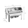 SOGA 4X 9L  Top Chafing Dish Food Warmer