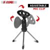5 Core Mic Stand Adjustable Desktop Microphone Stands Tripod