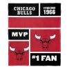 Official NBA Colorblock Silk Touch Throw Blanket - Chicago Bulls