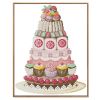Stamped Cross Stitch Kits DIY Embroidery Kits Needlework Birthday Cake