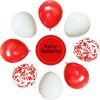 Red and White Balloons, 67pcs Red Confetti Balloon, Birthday