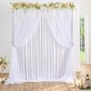 1PC White Tulle Backdrop Curtain