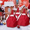 5 Packs Christmas Treat Bags with Drawstring 3D