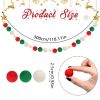 Ball Garland with Warm Light String Christmas Pom Pom