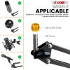 5 Core Microphone Arm Stand Upgraded Adjustable Suspension Boom Scissor Arm Mic Holder with Pop Filter 3/8" to 5/8" Adapter Mic Clip Shock Mount Cable